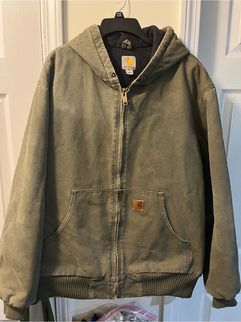 Vintage Carhartt Jacket Quilted Active Jacket “Army Green” J130 ARG Men’s XL